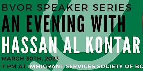 BVOR Speaker Series: An Evening with Hassan Al Kontar