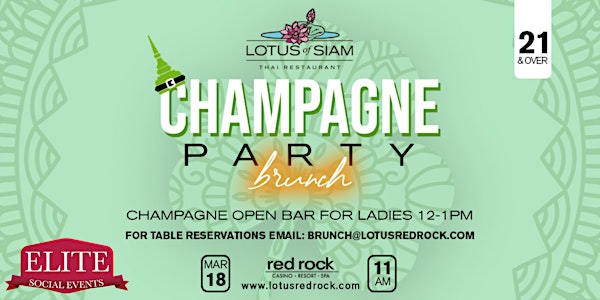 Champagne Party Brunch at Lotus of Siam - Red Rock