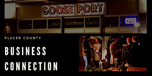Placer County Business Connection at Goose Port Public House outside patio