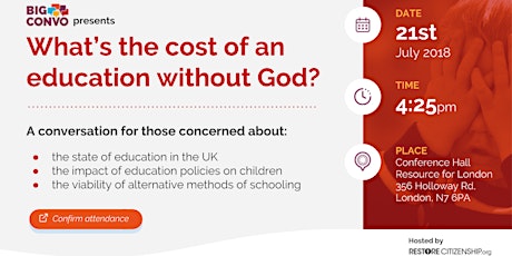 Whats the cost of an education without God? primary image