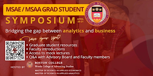 Boston College's MSAE / MSAA Graduate Student Symposium 2023