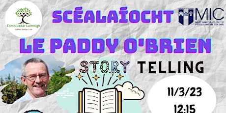 Scéalaíocht le Paddy O'Brien - Storytelling with Paddy O'Brien primary image
