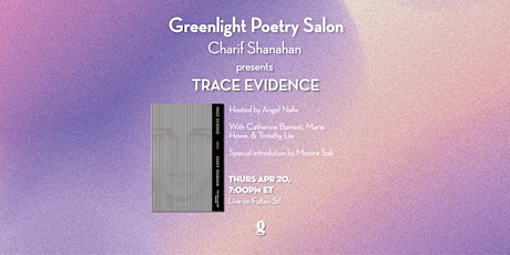 Live on Fulton St.: Special Poetry Month Salon feat. Charif Shanahan