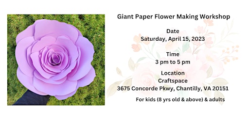 Giant Paper Flower Workshop