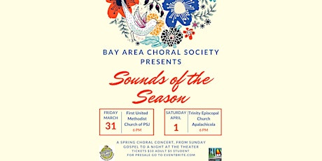 Bay Area Choral Society Spring Concert - Sounds of the Season Port St. Joe