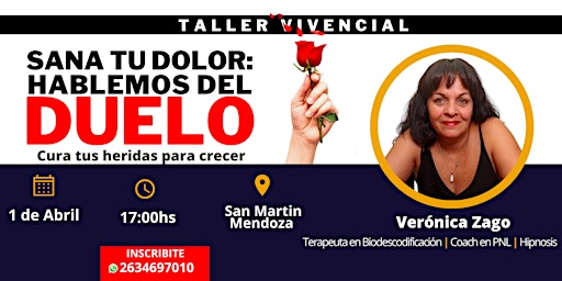 "Sana Tu Dolor: Hablemos Del Duelo" Taller Vivencial
