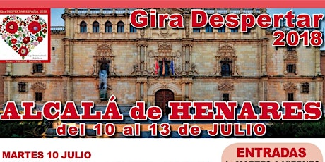 Imagen principal de GIRA DESPERTAR MADRID 10 DE JULIO 2018 - ALCALÁ DE HENARES - + INFORMACIÓN: 606567930 ( COORDINACIÓN ALCALÁ PILAR PLAZA )