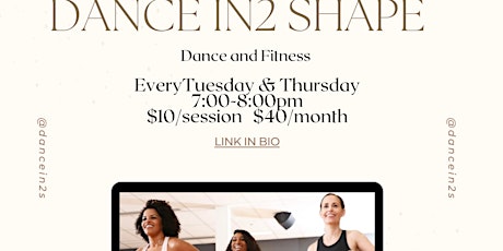 Dance In2 Shape- Dance & Aerobics Fitness