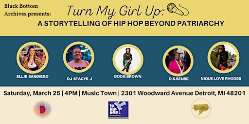 Turn My Girl Up: A Storytelling Event of Hip Hop Beyond the Patriarchy