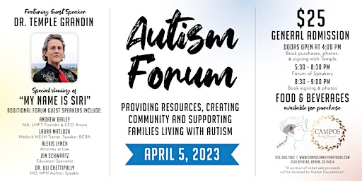 Autism Forum - with Guest Speaker Temple Grandin