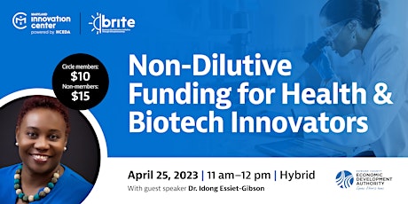 Non-Dilutive Funding for Health & Biotech Innovators