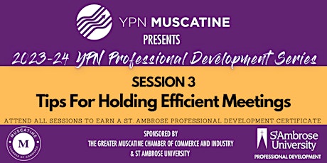 Tips for Holding Efficient Meetings - YPN Professional Development Series