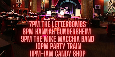 The Letterbombs/Hannah Gundersheim/Mike Macchia Band/Party Train/Candy Shop