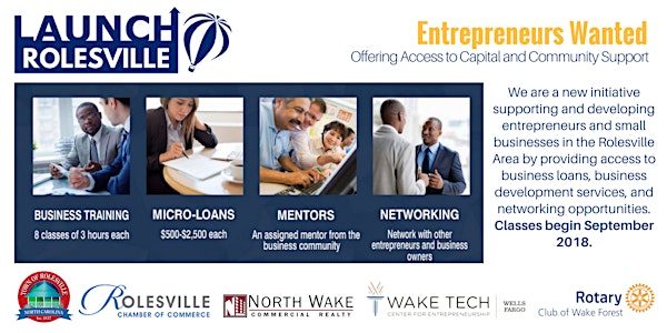 LaunchROLESVILLE Info Session for Entrepreneurs and Small Business Owners