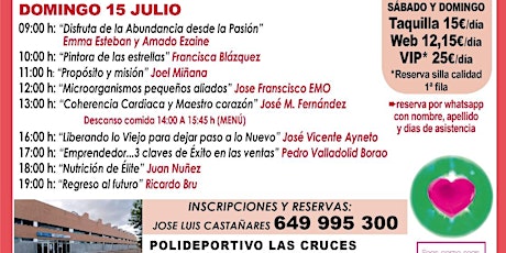 Imagen principal de GIRA DESPERTAR MADRID 15 DE JULIO 2018 - POLIDEPORTIVO LAS CRUCES - "EVENTO FULL DAY" -