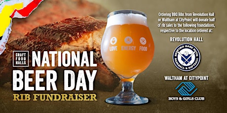 National Beer Day - Charity Rib Fundraiser