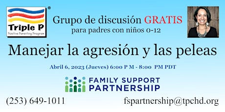 Grupo De Discusión GRATIS 2de4 para Criar Niños: Manejar Agresión y Peleas