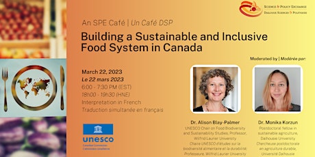 SPE Café: Building a Sustainable and Inclusive Food System in Canada