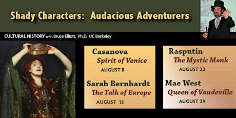Shady Characters: Audacious Adventurers - Single Tickets primary image
