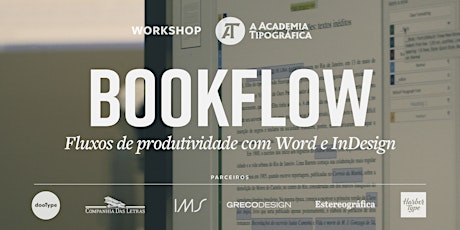 Imagem principal do evento Bookflow: fluxos de produtividade com Word e InDesign – SP, 19 de julho
