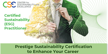 Certified Sustainability (ESG) Practitioner (2 Days)