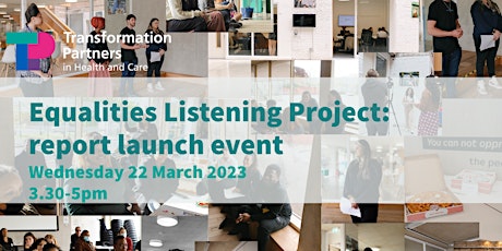 CYP MH Equalities Listening Project Report Launch-POSTPONED FOR NOW