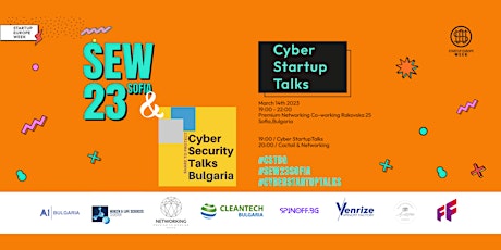 #10 Cyber Security Talks Bulgaria - #Cyber Startup Talks primary image
