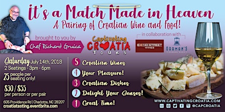 Croatian Wine and Food Pairing primary image