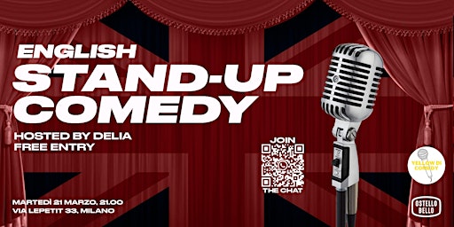English stand-up comedy night  • Ostello Bello Milano Centrale