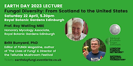 Image principale de EARTH DAY LECTURE: Fungal Diversity – from Scotland to the United States