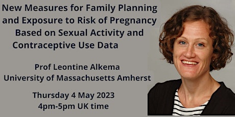 Primaire afbeelding van New Measures for Family Planning and Exposure to Risk of Pregnancy