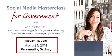 SOCIAL MEDIA FOR GOVERNMENT MASTERCLASS primary image