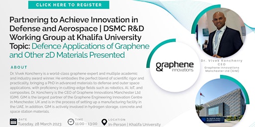 DSMC PAIDA | R&D Working Group | Topic: Defense Applications of Graphene