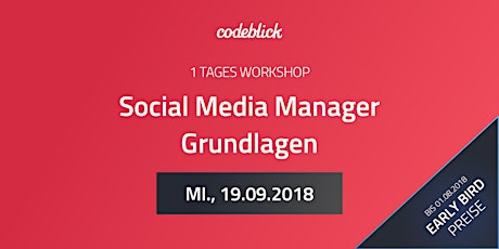 Hauptbild für Social Media Manager - Grundlagen Workshop