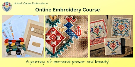 Symbolic Embroidery - Unleash your voice! (zoom course - 7 hrs over 2 days) primary image