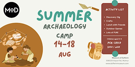 MoD  Summer Camp - Archaeology primary image