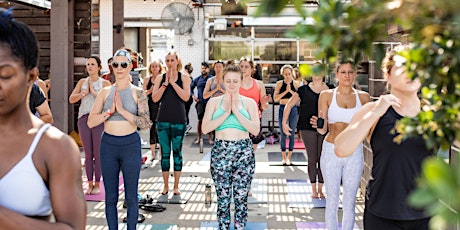 CorePower Yoga on the HG SPLY CO Rooftop!