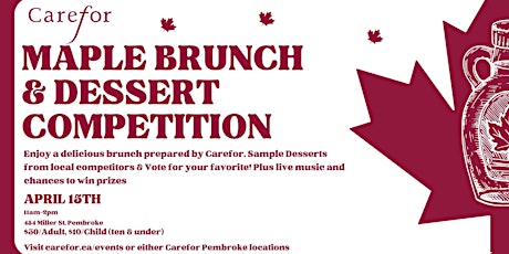 Carefor Maple Brunch & Dessert Competition