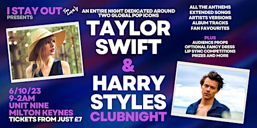 Taylor Swift & Harry Styles Club Night - Milton Keynes