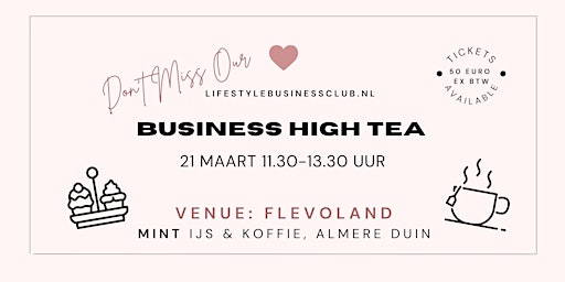 Business High Tea at MINT Almere