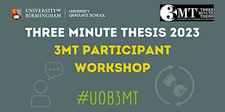 Three Minute Thesis, 3MT Presentation Workshop (In-person)