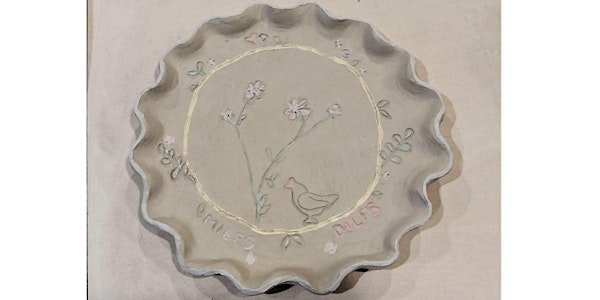 Hand Building Plates with Clay,  Classes for  Teens and Adults