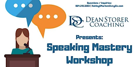 Speaking Mastery Workshop - FREE introduction! primary image