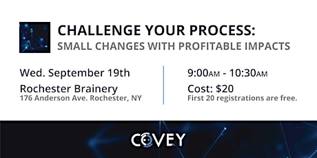 Challenge Your Process: Small Changes with Profitable Impacts | Rochester| Sept 19 primary image