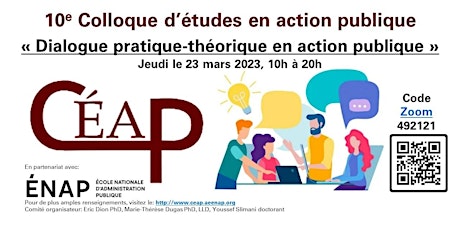 10e Colloque d’études en action publique (CÉAP) primary image