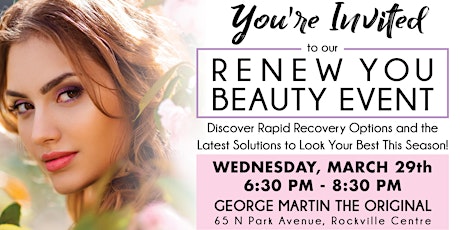 Renew You Beauty Bash - Evening of Beauty - Exclusive Offers - Gift Cards