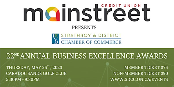 Mainstreet CU Presents SDCC 22nd Annual Business Excellence Awards