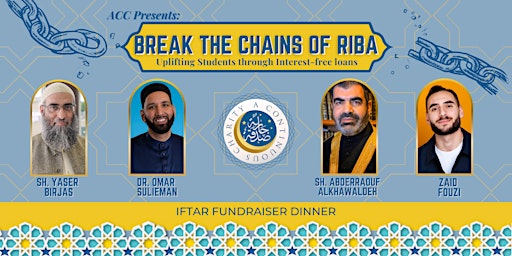 Iftar Invitation Break the Chains of Riba - Dallas