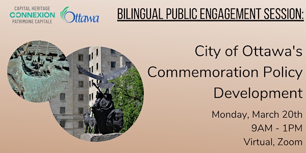 Virtual Public Engagement Session on Ottawa's Commemoration Policy