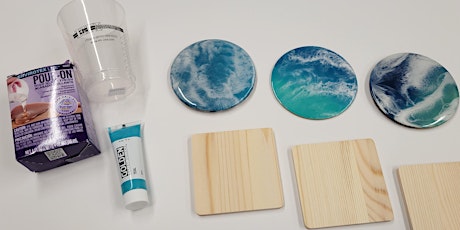 Coastal Resin Coasters - Pearl City